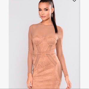 🆕 Fashion Nova Suede Dress 🔥
